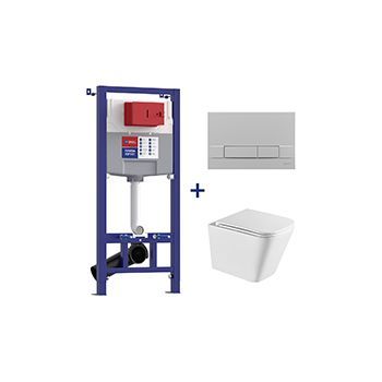 Комплект LEMARK Peneda Expert + Florex 100123425 с сиденьем с микролифтом, кнопка хром матовый
