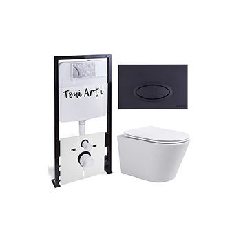 Комплект TONI ARTI TA-01 + Forli с сиденьем с микролифтом, с клавишей Freto TA-0055