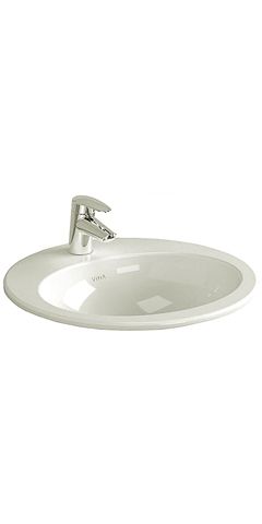 Раковина накладная VITRA S20 50 см, круглая