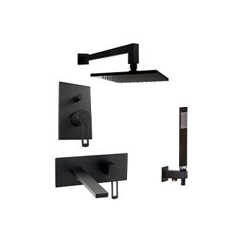 Душевой комплект PAFFONI Ringo KITRIN015NO105 черный матовый
