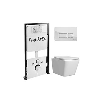 Комплект TONI ARTI TA-01 + Noche с сиденьем с микролифтом, с клавишей Noche TA-0041
