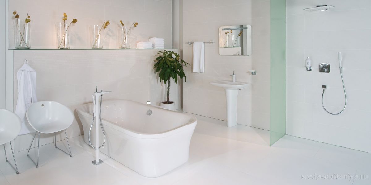 Мыльница HANSGROHE PuraVida 41502000 керамика