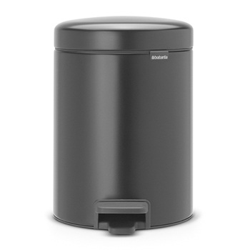 Ведро для мусора BRABANTIA NewIcon 112928 5 л, черный матовый