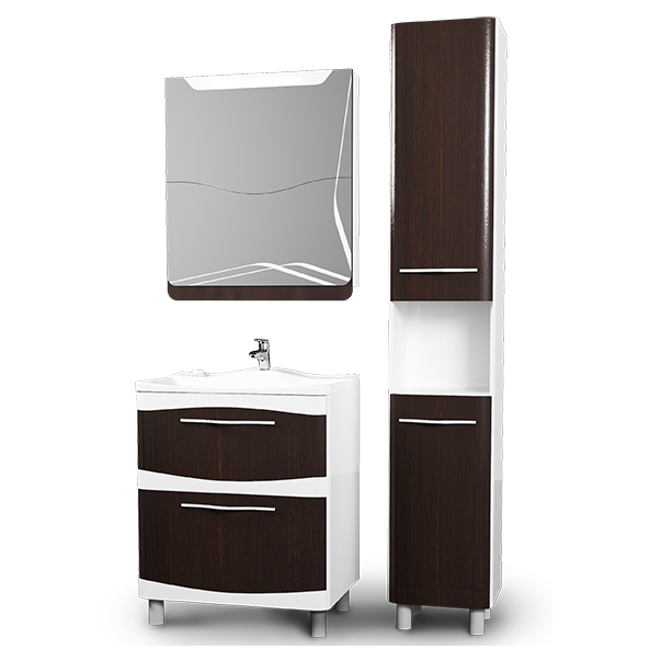 Зеркальный шкаф VELVEX Iva 65 венге