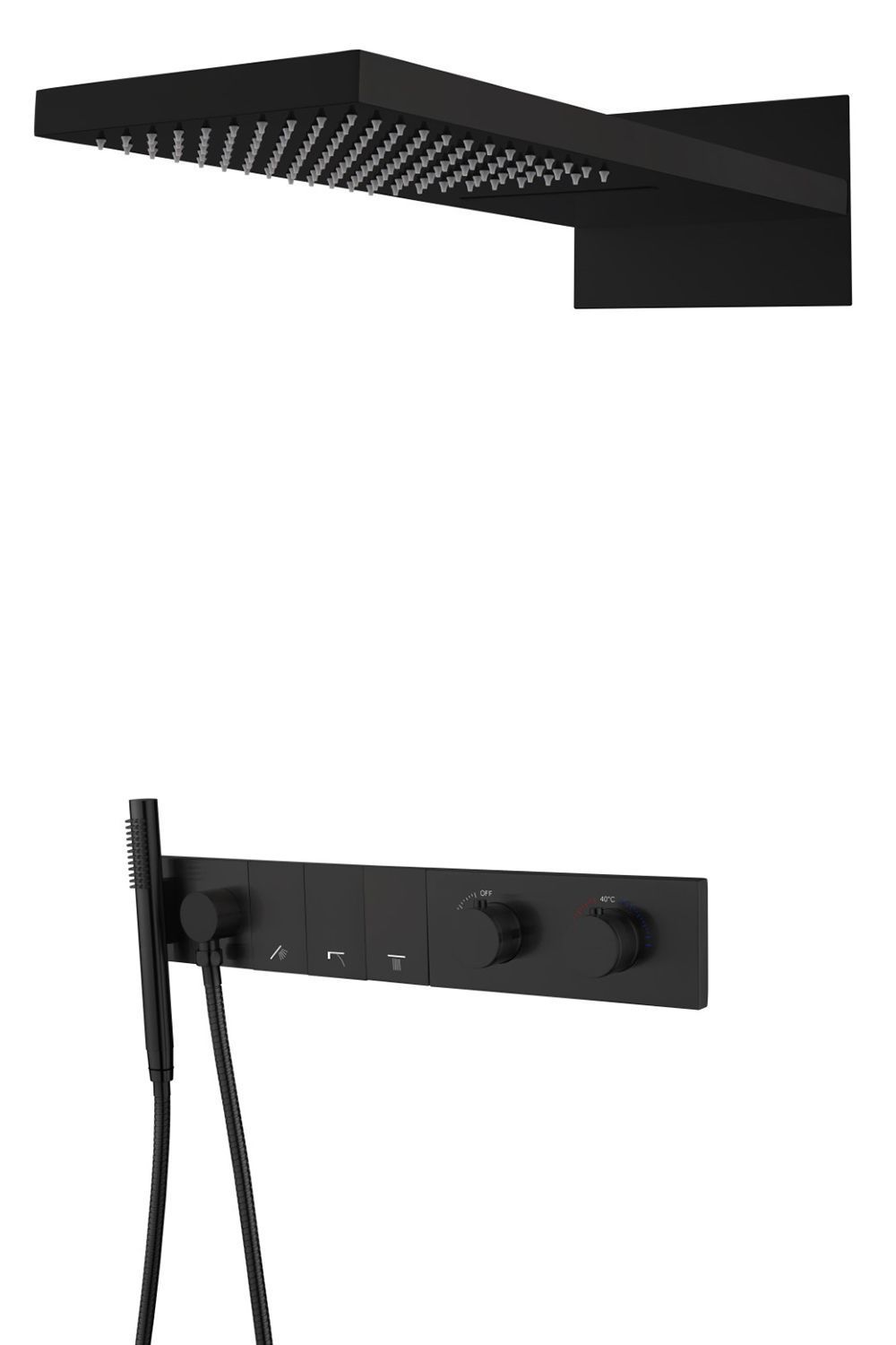 Душевой комплект BOHEME Zodiac 133-B Black