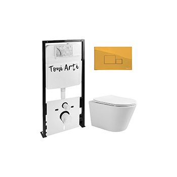 Комплект TONI ARTI TA-01 + Forli с сиденьем с микролифтом, с клавишей Tocco TA-0065