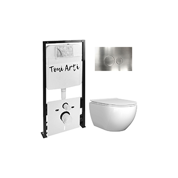Комплект TONI ARTI TA-01 + Baglio с сиденьем с микролифтом, с клавишей Baglio TA-0088