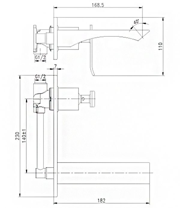 Встраиваемый смеситель LEMARK Contest LM5826CW