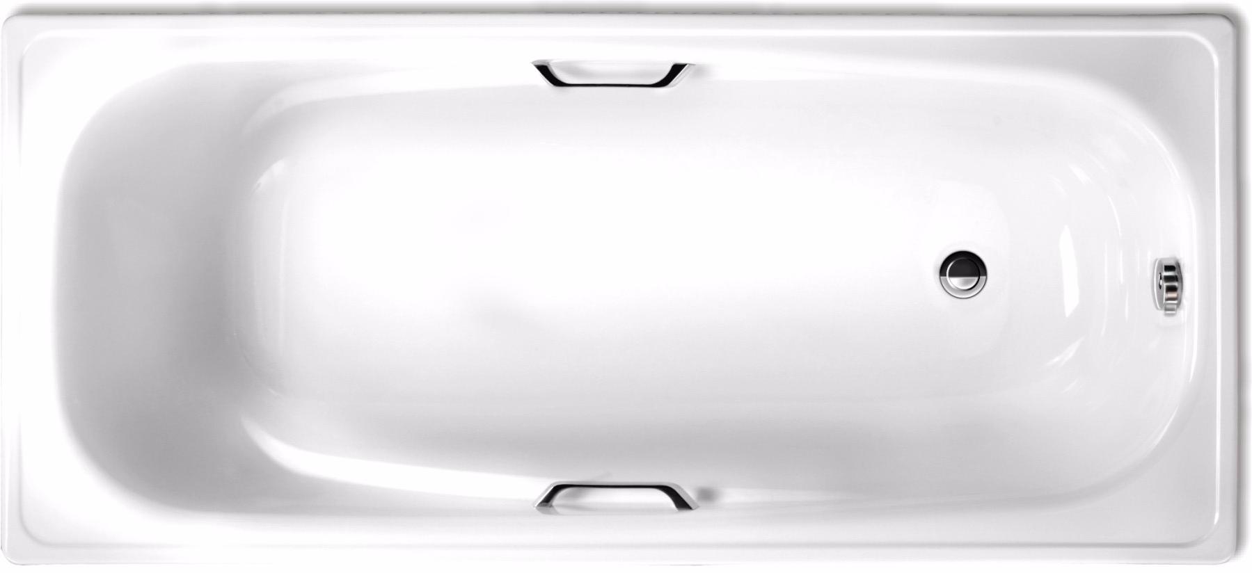 Ванна стальная WHITE WAVE Italica 170x75 с ручками