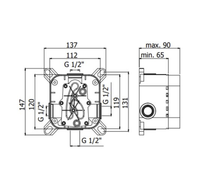 Встраиваемая часть PAFFONI Box PBOX001