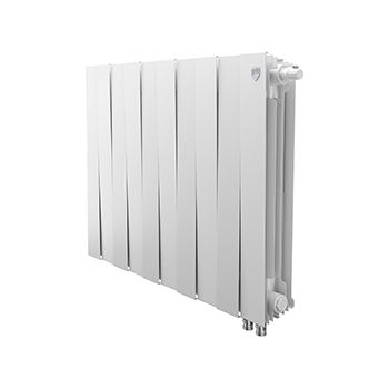 Радиатор биметаллический ROYAL THERMO PianoForte 500 10 секций, ниж. подк. 800/591 Bianco Traffico