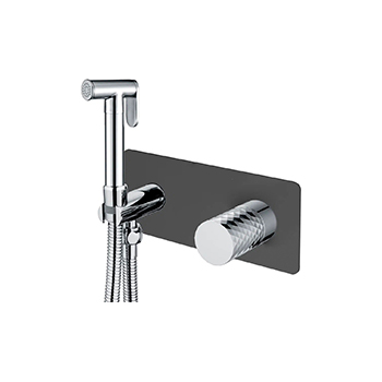 Гигиенический комплект BOHEME Stick ручка Diamond 127-BCR Black/Chrome