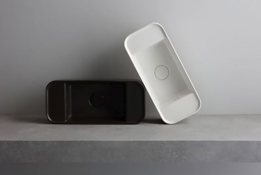 Раковина WHITE CERAMIC Geo Mini 50 без отверстия