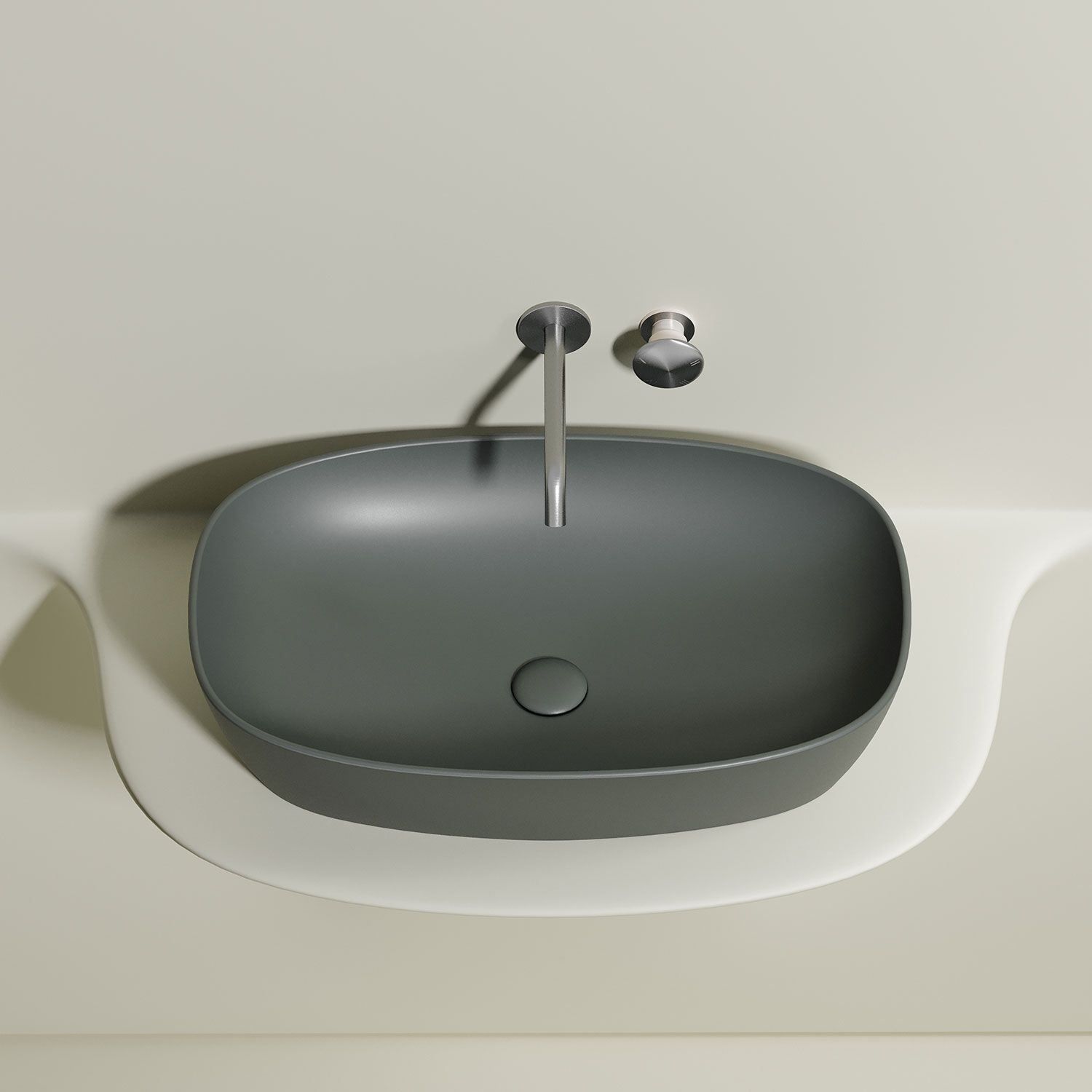 Раковина CERAMICANOVA Element CN6049MH 60 антрацит матовый