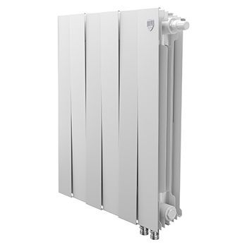 Радиатор биметаллический ROYAL THERMO PianoForte 500 6 секций, ниж. подк. 480/591 Bianco Traffico