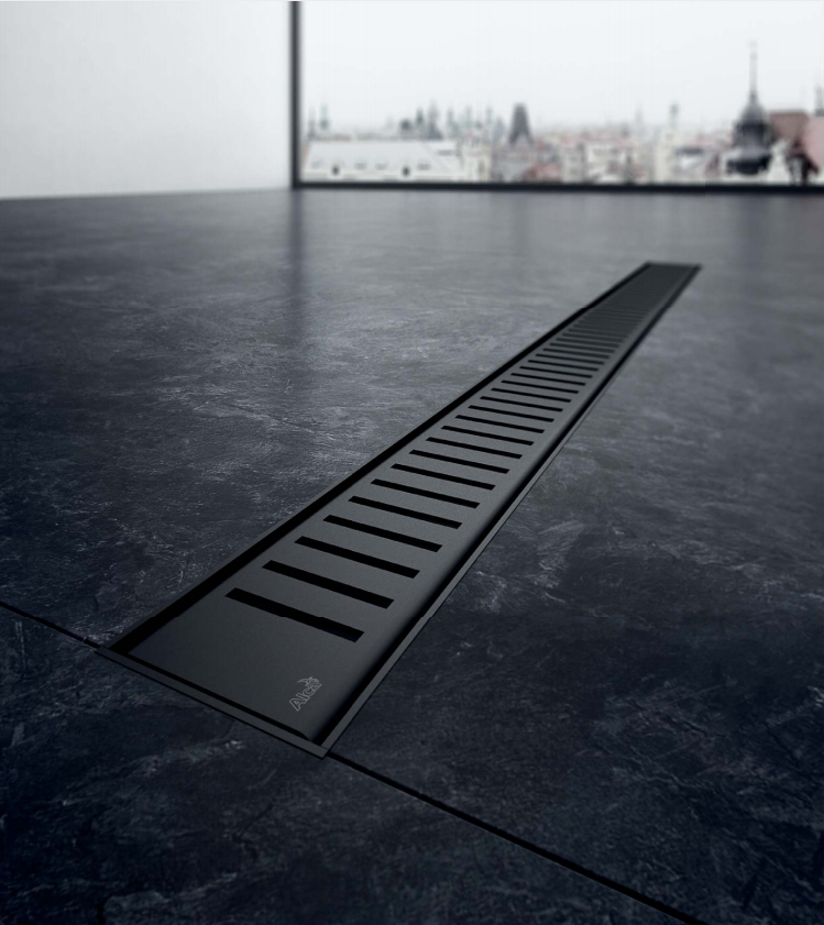 Решетка ALCAPLAST PURE-300BLACK матовая