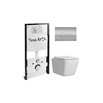 Комплект TONI ARTI TA-01 + Noche с сиденьем с микролифтом, с клавишей Baglio TA-0081