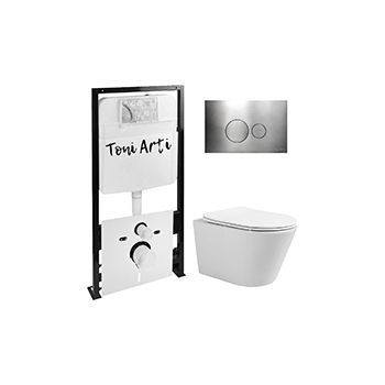 Комплект TONI ARTI TA-01 + Forli с сиденьем с микролифтом, с клавишей Baglio TA-0087