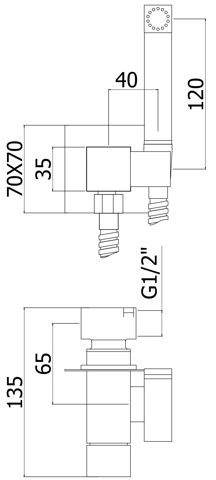 Гигиенический комплект PAFFONI Tweet Square ZDUP112NO